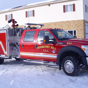 Frankfort Hill VFD | HME Ahrens Fox Mini Evo | Ford F550 w/ stainless body, 1500 gpm Hale pump, 400 gal. water, foam system, LED scene and warning lights